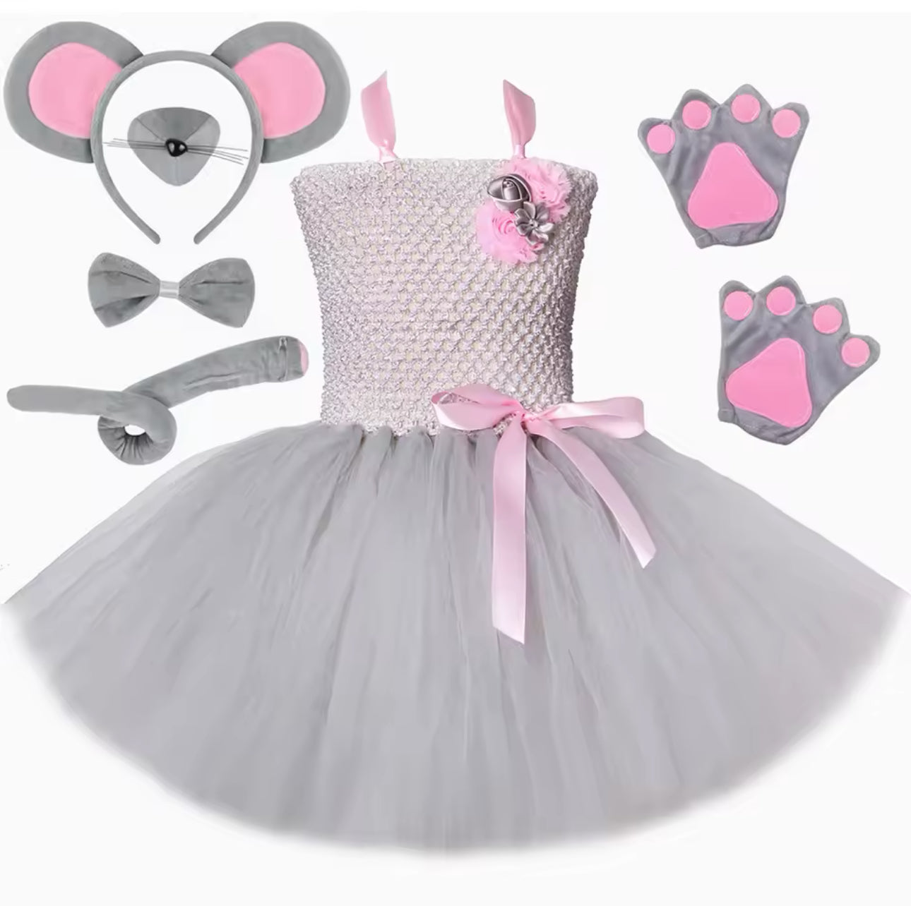 Grey Mouse Tutu Costume