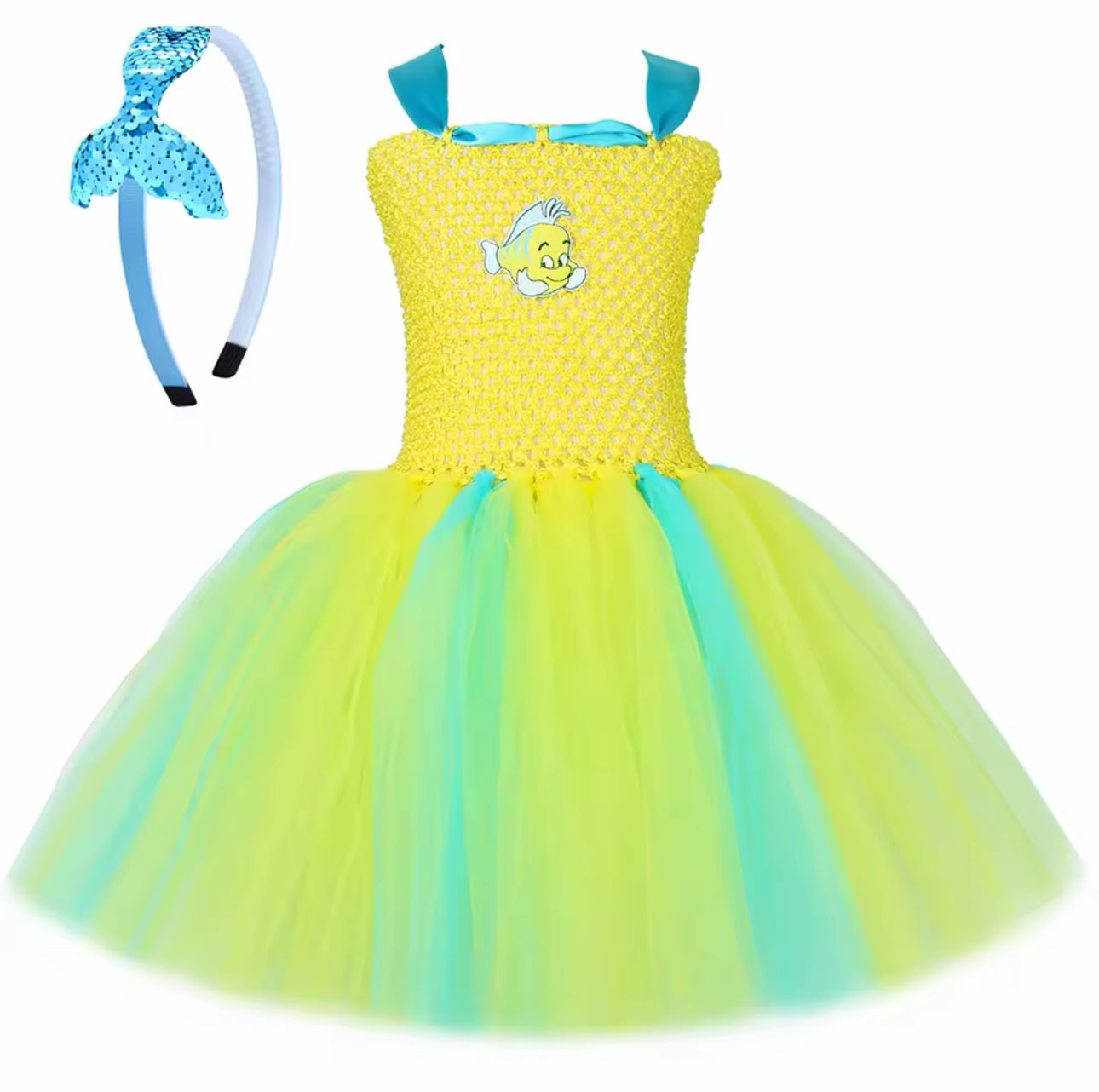 Flounder Little Mermaid Tutu Costume