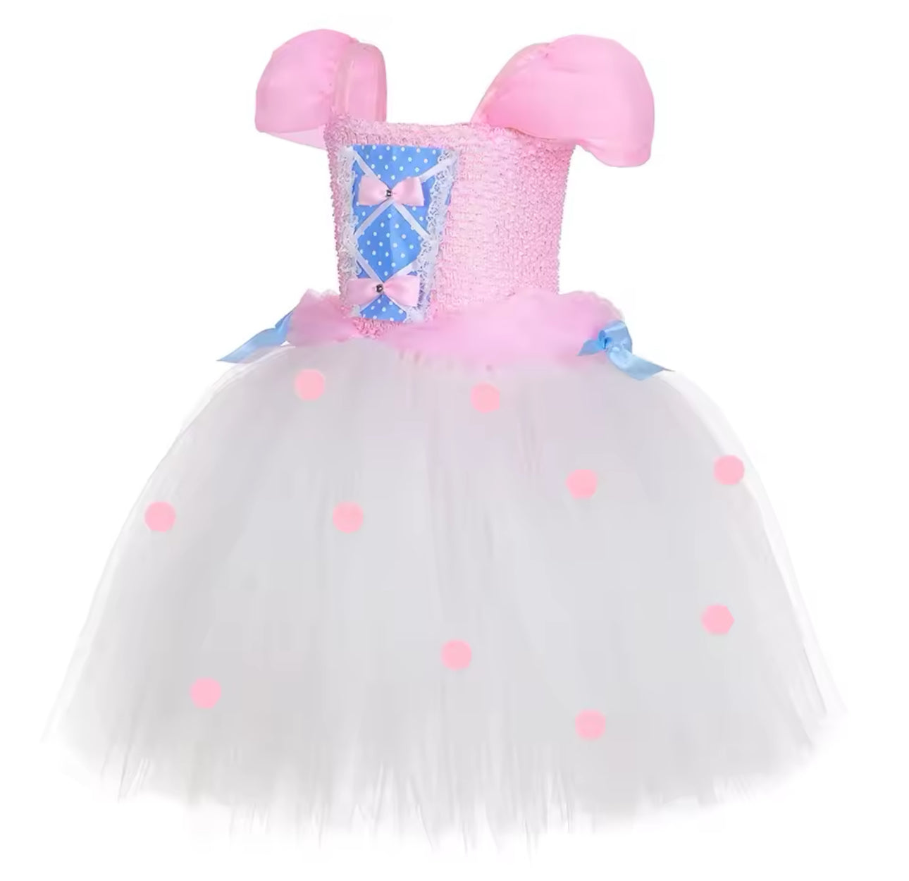 Bo Peep Tutu Dress with Pink Bow
