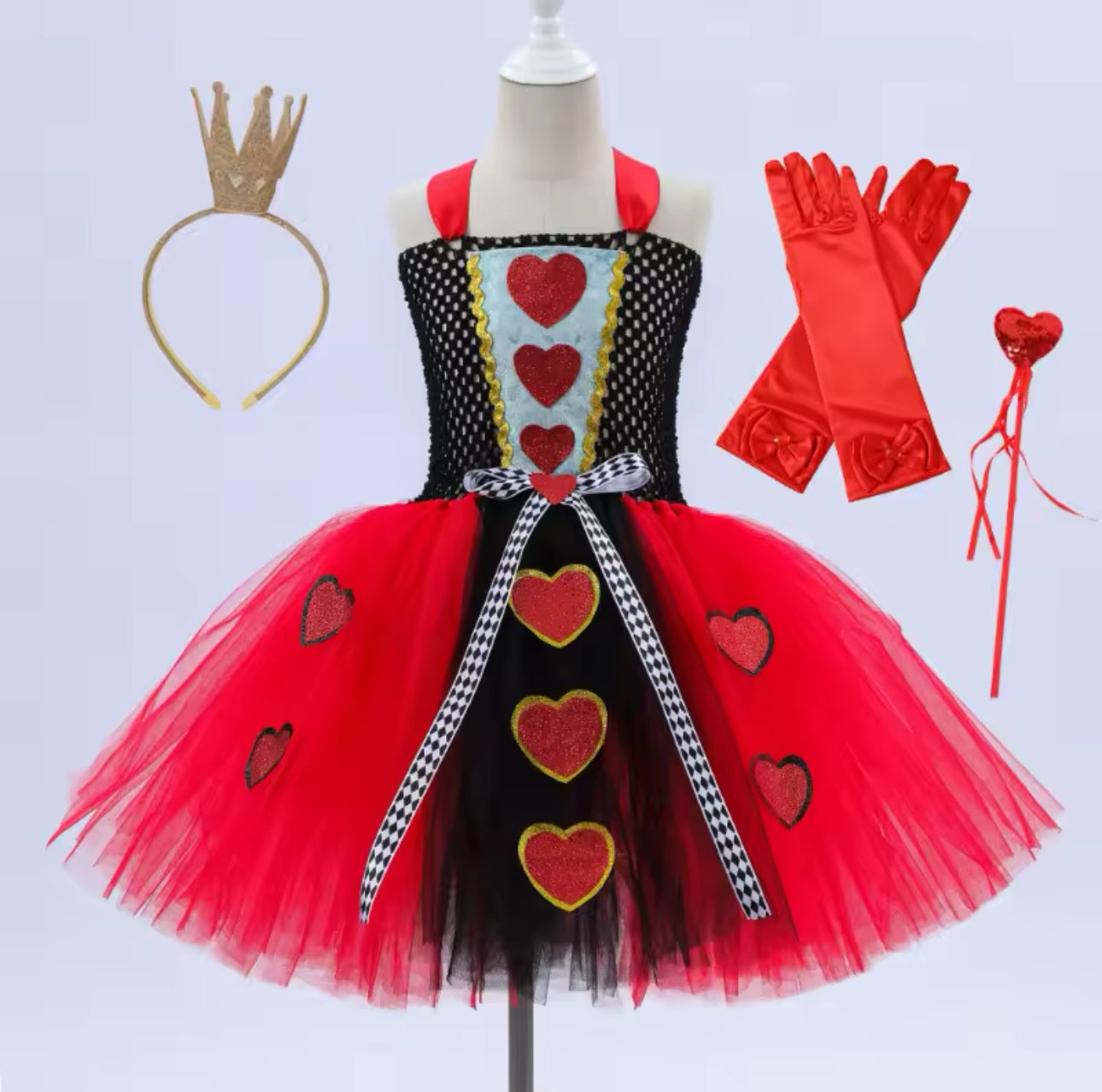Queen of Hearts Tutu Costume