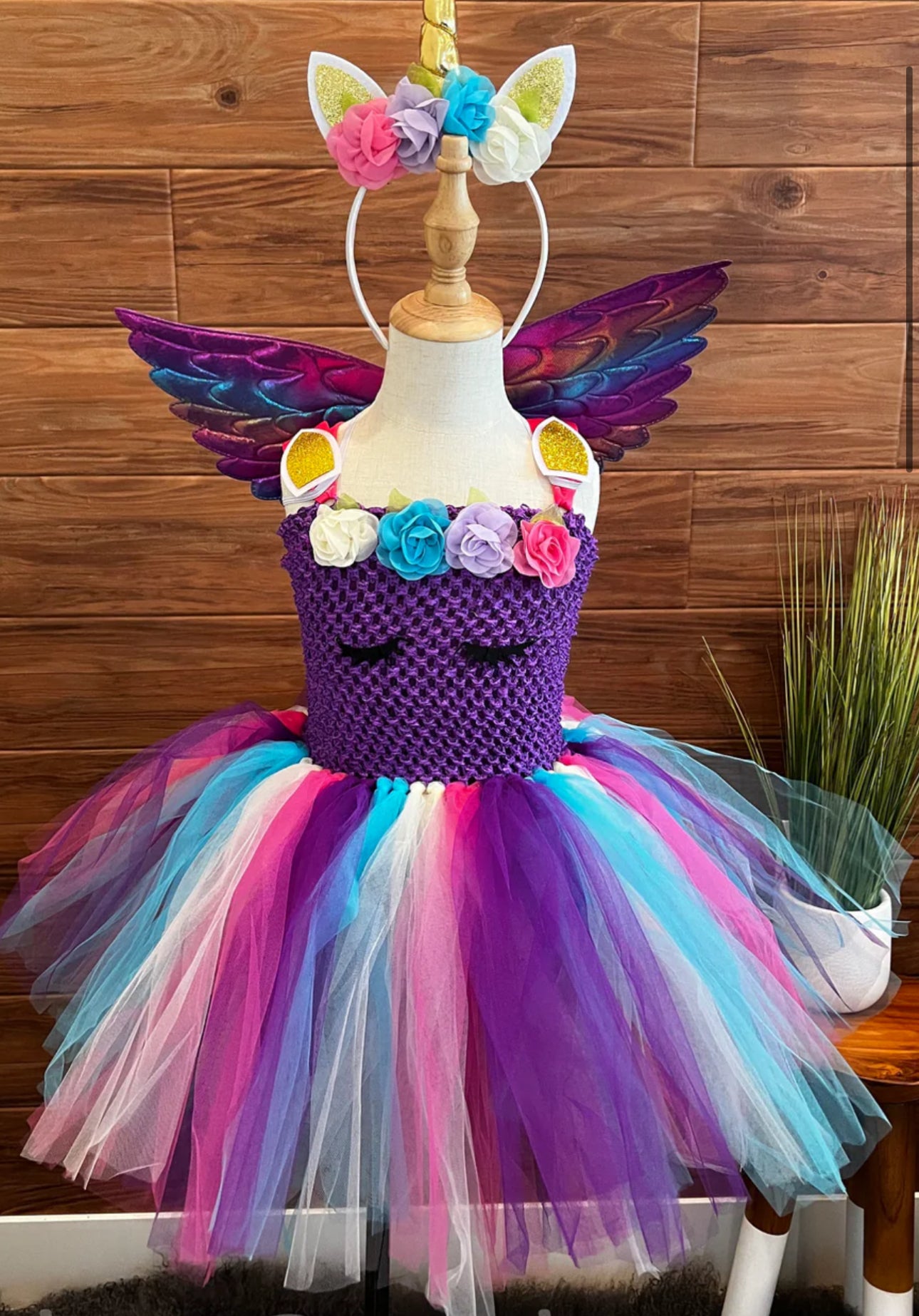 Purple Unicorn Tutu Costume