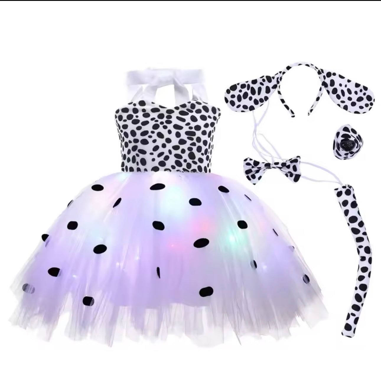 Light Up Dalmatian Tutu Costume