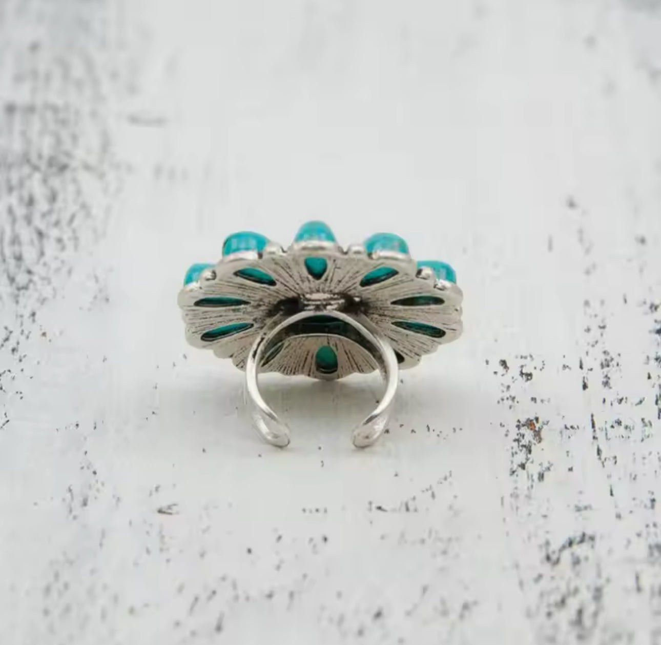 Turquoise Flower ring