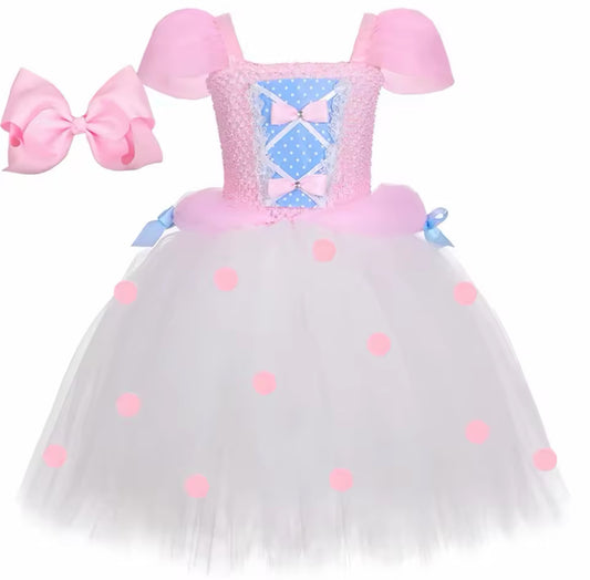 Bo Peep Tutu Dress with Pink Bow