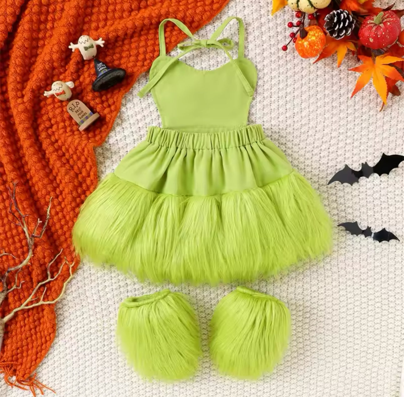 6M to 24M Sleeveless 2piece Grinchmas Outfit