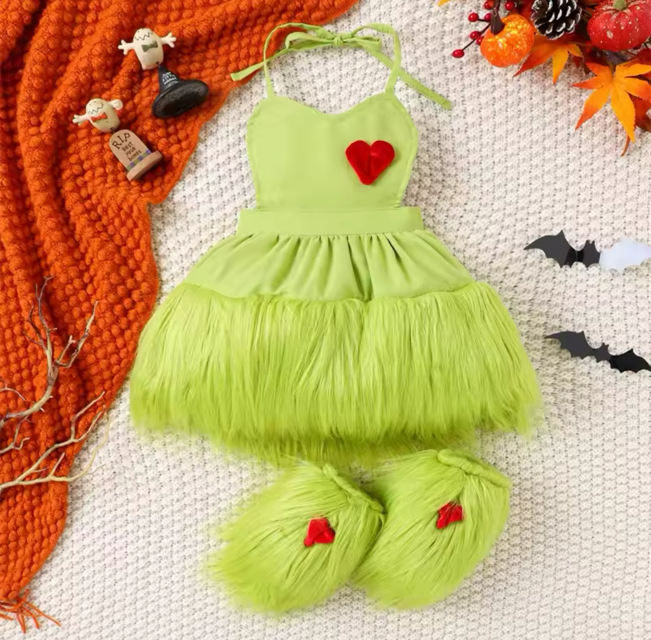 6M to 24M Sleeveless 2piece Grinchmas Outfit