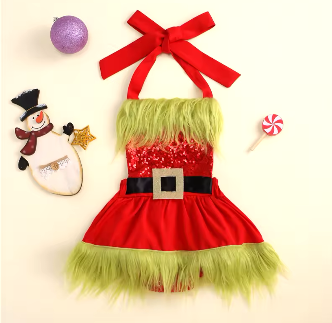 Sequin Grinchmas Dress